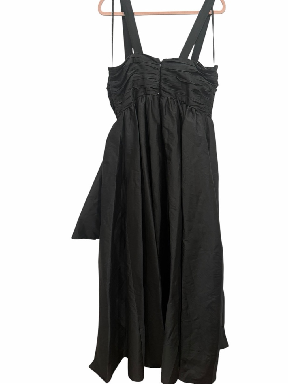 Donna Karan New York Black Ruched Ball Gown Dress Size 14 NWT Formal Evening - Picture 8 of 10